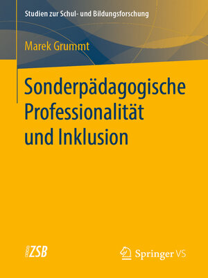 cover image of Sonderpädagogische Professionalität und Inklusion